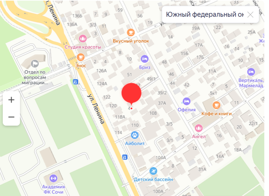 Карта проезда к гостевому дому «Муза»